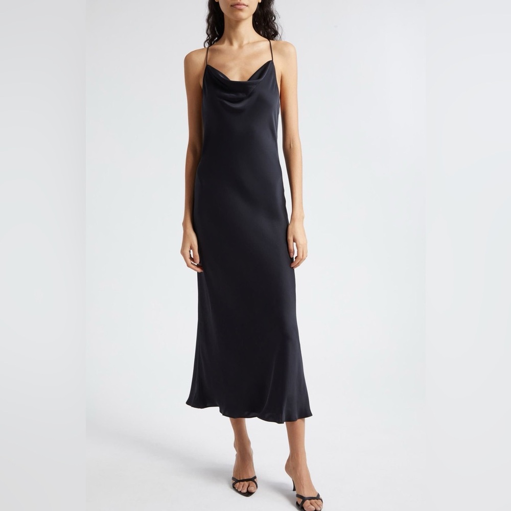 Ramy Brook Averi Halter Dress Black Size XS